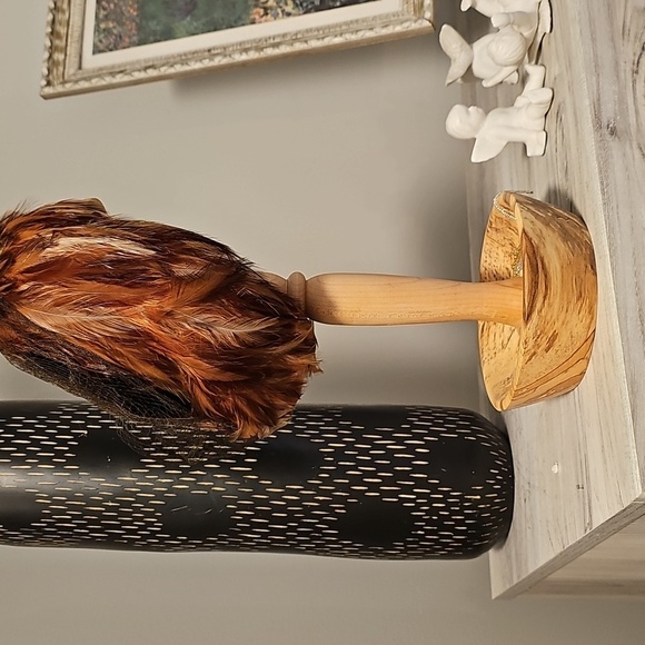 Valerie Modes Unique Feathered, Meshed Toque or Pill Box Hat - Picture 2 of 12